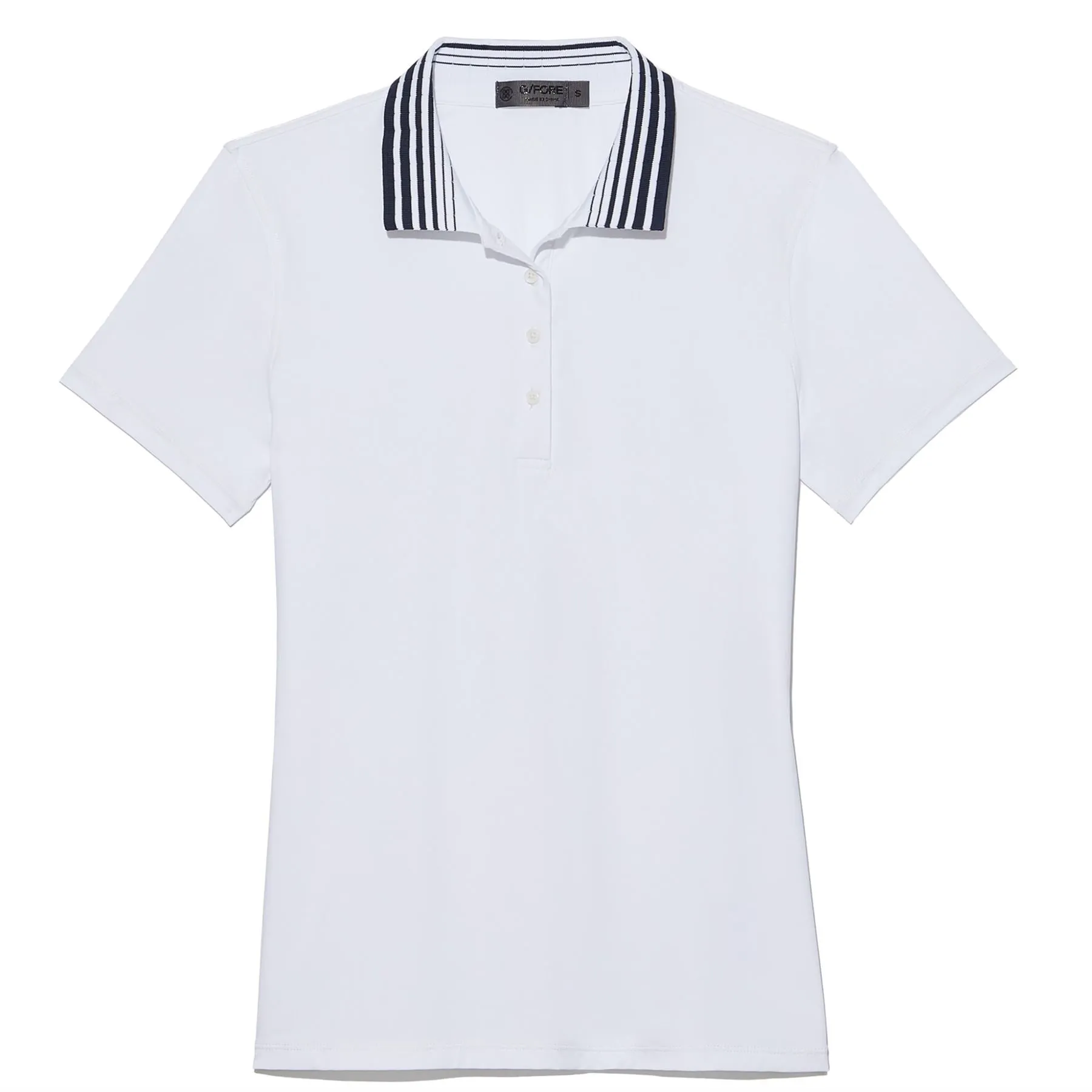 Womens Pleated Collar Polo Snow - SS23