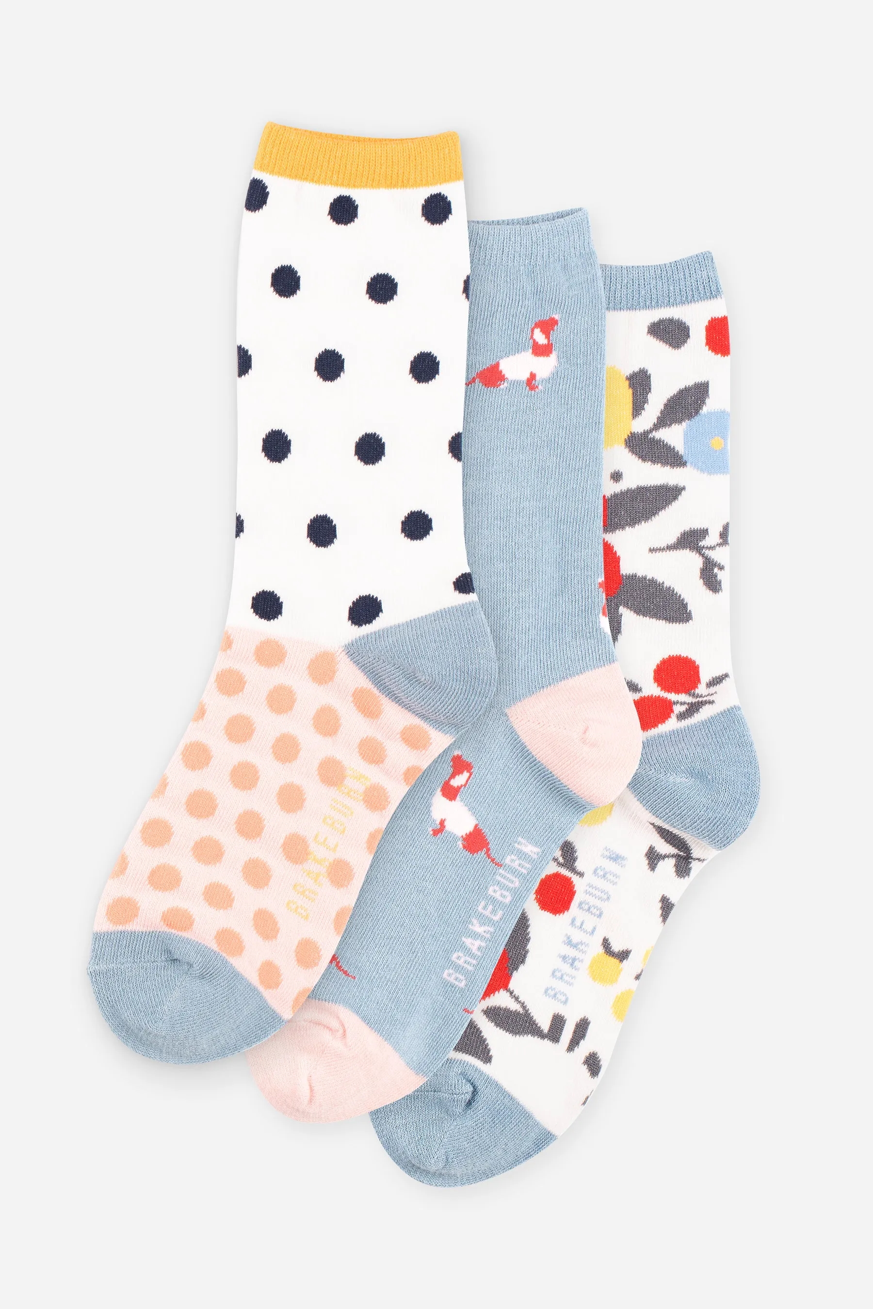 Women's Sausage Dog Bloom Socks 3 Pack