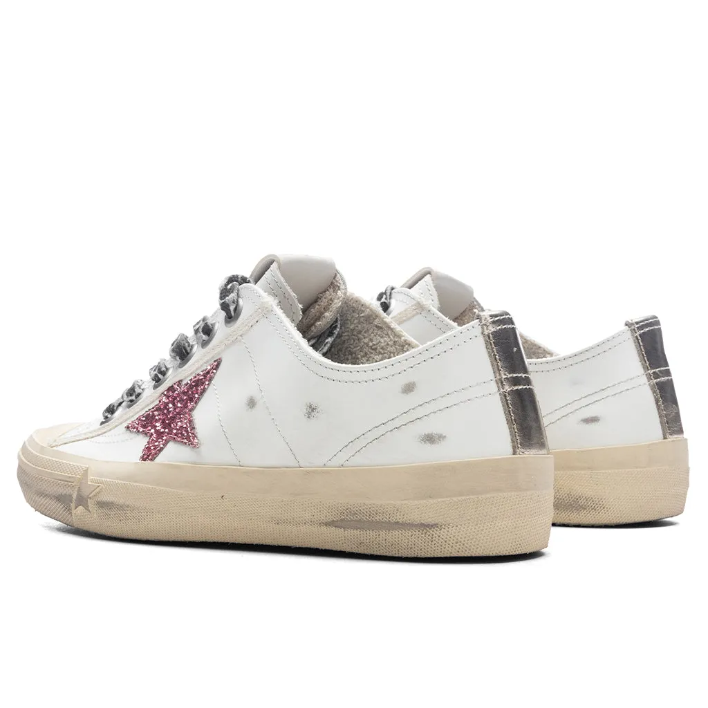 Women's V-Star 2 Leather Sneaker - White/Bubble Gum/Platinum