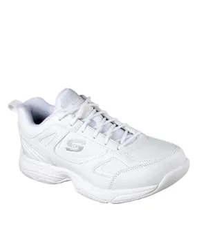 Womens/ladies dighton-bricelyn sr leather relaxed fit safety shoes white Skechers