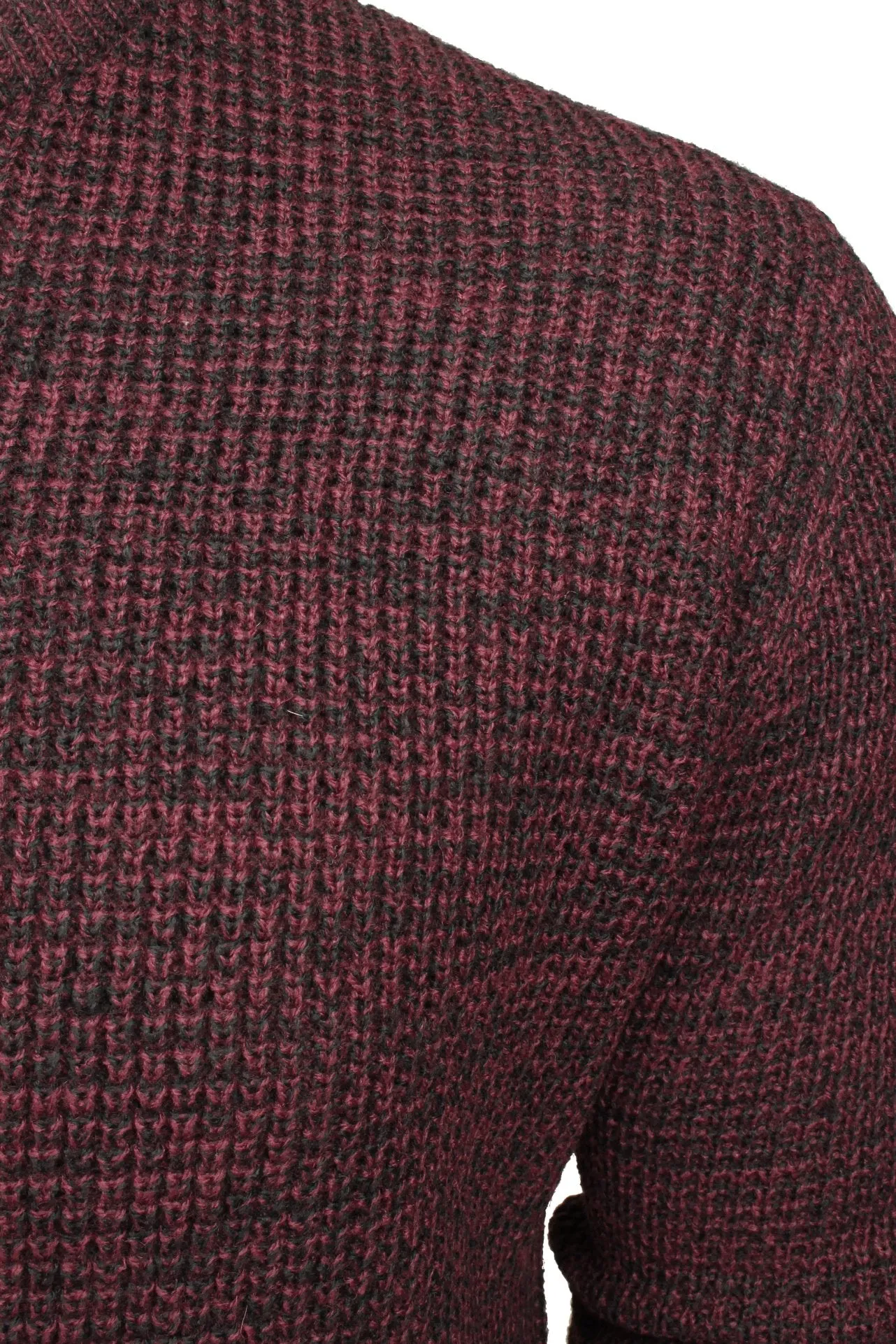 Xact Men's Twist Waffle Knit Crew Neck Jumper