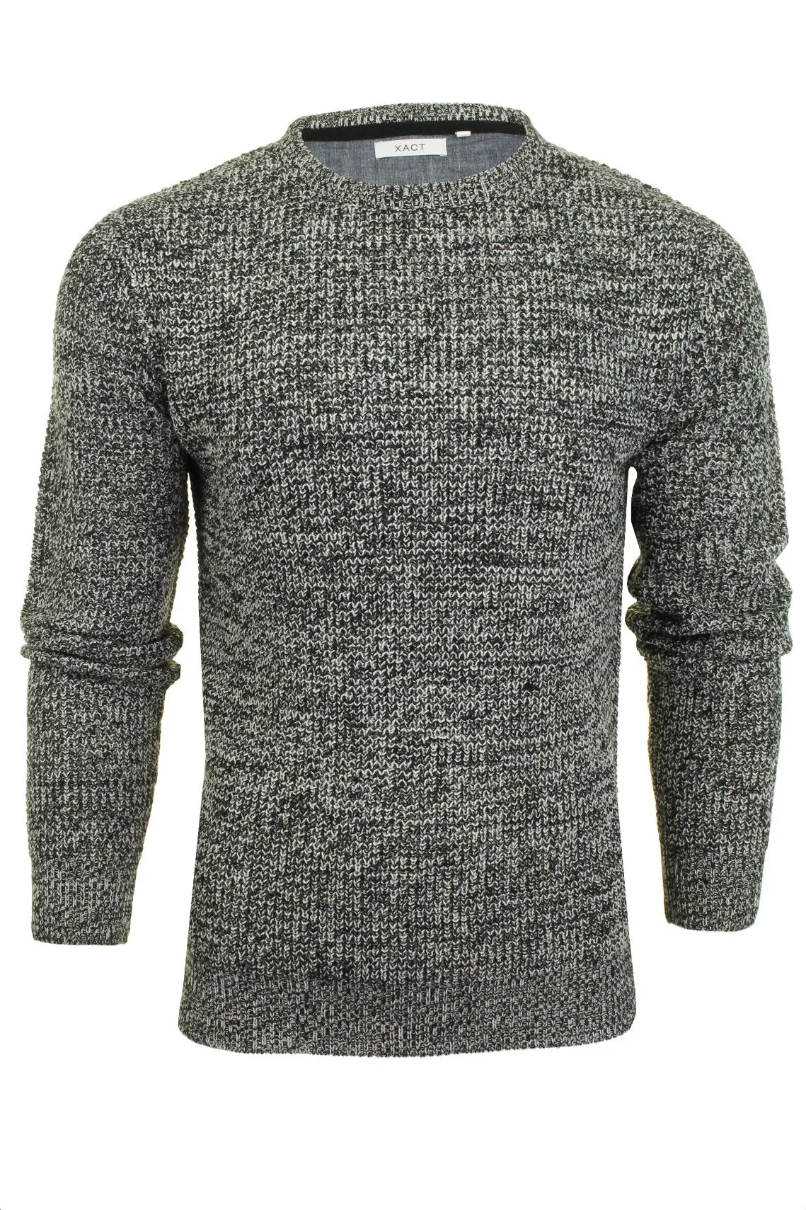 Xact Men's Twist Waffle Knit Crew Neck Jumper